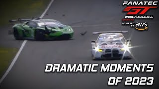 Most Dramatic Moments of 2023  GT World Challenge Europe powered by AWS [upl. by Na]