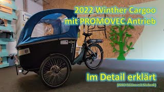 Winther Cargoo EBike 2022 Cargobike mit viel Platz Erklärvideo mit Features Technik Details [upl. by Halullat]