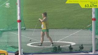 Australia at Bydgoszcz2016 Alex Hulley wins hammer throw silver 6347m [upl. by Guillemette]