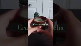 Viral crackle matcha 🙂‍↕️🍫 asmr viral matcha shorts matchalatte [upl. by Colbert96]