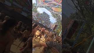 Ravers at the Free earth Festival What a vibe  psytrance musicfestival ozorafestival [upl. by Moffit]