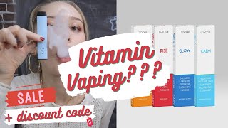 LUVV LABS INHALERS REVIEW  HOW TO QUIT SMOKING  VAPING  VITAMIN VAPE  CODE VIKADOVE [upl. by Esiled192]