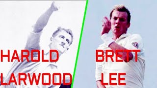 Harold Larwood vs Brett Lee speed test who was the fastest [upl. by Adiraf]