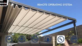 RETRACT FABRIC PERGOLA  SMARTEST ROOF FOR OPEN TO SKY FOR OUTDOOR SPACE  INDIA  91 99740 58395 [upl. by Harneen]