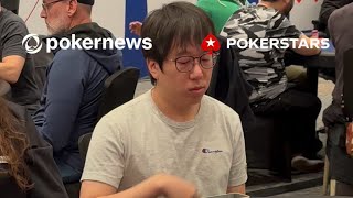 ❓What would you do❓facing a MASSIVE OVERBET on Day 2 in the pokerstars NAPT Main Event [upl. by Hakkeber]