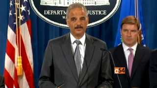 Attorney General Eric Holder Visits Ferguson [upl. by Acinimod570]