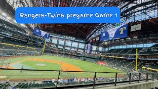 RangersTwins pregame Game 1 [upl. by Muhcon239]