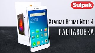 Смартфон Xiaomi Redmi Note 4 распаковка wwwsulpakkz [upl. by Sucramraj188]