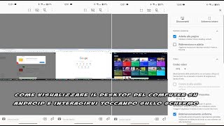 Come visualizzare il desktop di un computer su Android e come interagirvi toccando sullo schermo [upl. by Annahael]