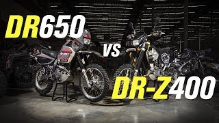 Suzuki DR650 vs DRZ400 [upl. by Dranek865]