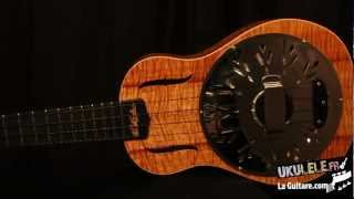 Test Ukulele Resonator Fine Resophonic Koa part 02 [upl. by Ennayrb594]