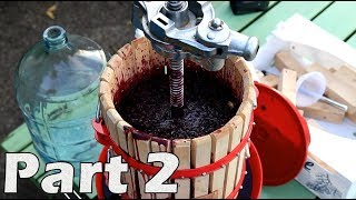 How to Make Red Wine from Grapes  Part 2 [upl. by Eseuqcaj]