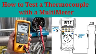 How a Thermocouple Works Thermocouple Testing ProcedureHow to Test Thermocouple with a MultiMeter [upl. by Ynetsed]