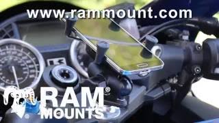 RAM® Mounts Motorcycle Fork Stem Mount Installation Demo [upl. by Wulfe]