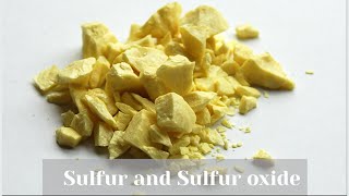 Sulfur sulfur oxides and sulfuric acid acid rain [upl. by Lavotsirc]