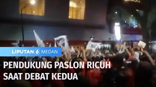 Debat Kedua Paslon Medan Kubu Pendukung Bersitegang  Liputan 6 Medan [upl. by Ceciley]