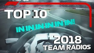 Top 10 Team Radio Clips of 2018 [upl. by Uyr]