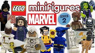 LEGO Marvel Minifigures Series 2 Review [upl. by Sudderth951]