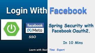 Spring Security OAuth2 Example with Facebook Oauth2  SSO [upl. by Collum]