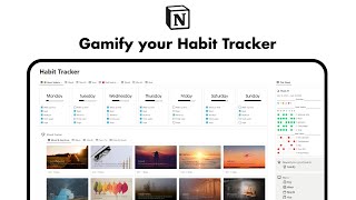 How to Gamify Your Habit Tracker in Notion [upl. by Thirion]