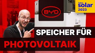 Werden Speicher bald günstiger BYD Batterie Box im Check Intersolar 2023 [upl. by Tryck]