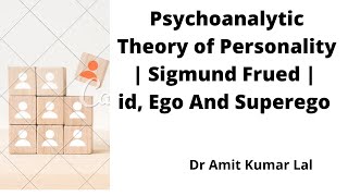 Psychoanalytic Theory of Personality  Sigmund Freud  id Ego and SuperEgo [upl. by Schluter431]