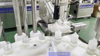 10120ml gorilla bottle filling line丨Automatic vape oil filling capping labeling machine line [upl. by Akiret]