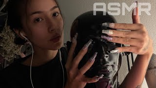 ASMR ☆ LONG NAILS TRIGGERS nail sounds tapping mic scratching [upl. by Hplodur]