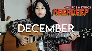 December  Neck Deep  Easy Guitar Chords with Lyrics  Guitar Play Along [upl. by Luzader]