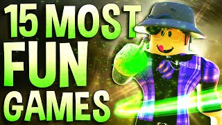 Top 15 Most Fun Roblox Games to play when your bored [upl. by Kenway]