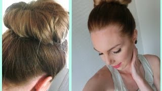 Chignon Bun Simple  Tutoriel [upl. by Enilemme]