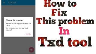 How to fix txd tool problem [upl. by Elbert]