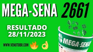 🍀 Resultado MegaSena 2661 [upl. by Torruella]