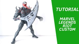 Marvel Legends Riot Custom  Procedimiento y Review EN ESPAÑOL [upl. by Sieracki]