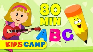 ABC Song  More Nursery Rhymes And Kids Songs by KidsCamp [upl. by Llenahc]