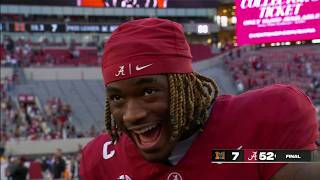 Jalen Milroe is EXCITED to see the WHOLE TEAM SUCCEED 🗣️ ‘ROLL TIDE’  ESPN College Football [upl. by Yenrab]