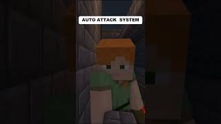 AUTOMATIC ATTACK SYSTEM🚨🚨 minecraft shorts [upl. by Chyou]