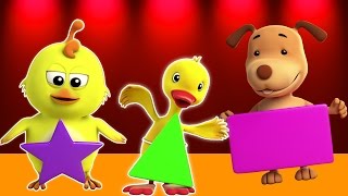 Forme canzone  3D Animazione per i bambini  Bambini Musica  Imparare diverse forme  Shapes Song [upl. by Ultann63]