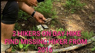 2 Hikers on Day Hike Find Hiker Missing Since 2016 [upl. by Yddeg]