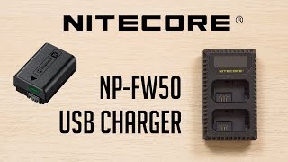 Sony NPFW50 USB Battery Charger  Nitecore USN1  Unboxing amp Review [upl. by Deck]