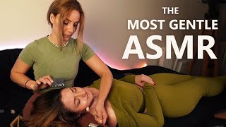 Real Person ASMR that Put an ASMRtist to SLEEP unintentionally  hair SCRATCHING hairline tracing [upl. by Bourn630]