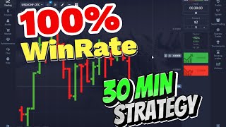 Binary OPTIONS 30min Strategy 2024 Win Ratio 100 Pocket Option [upl. by Haimerej]