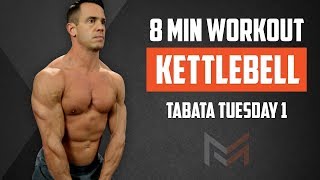 8 Minute Kettlebell Workout  Follow Along Tabata [upl. by Nelle]