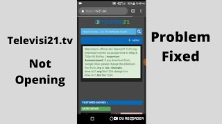 Televisi21tv Not Opening Problem Fixed [upl. by Gorrono619]