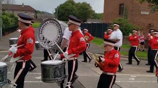 Shankill Protestant Boys Cloughfern Young Conquerors Annual Band Parade [upl. by Llesirg468]