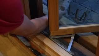 Adjusting a push out casement window [upl. by Arbe]