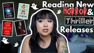 Reading New Horror and Thriller Book Releases  Reading Vlog [upl. by Owen272]