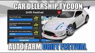 🏁 DRIFTING Car Dealership Tycoon Script Hack • Auto Farm Drift Festival Roblox [upl. by Eeryn]