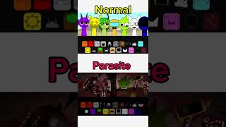 Sprunki Normal VS PARASITE 🤯 incrediboxsprunki rainbowfriends incredibox incrediboxmix [upl. by Ayotac]