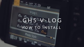 How to install VLOG on the GH5 [upl. by Venu]